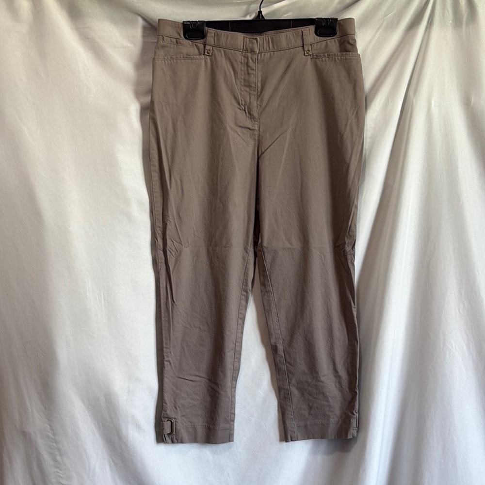 MM294 Haggar Women's Straight Leg Pants - Tan